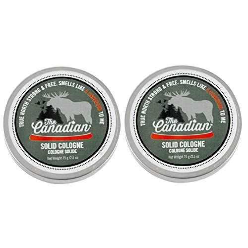 Walton Wood Farm Solid Cologne (The Canadian) Maple Bark & Wild Portage Scent Vegetarian Friendly, and Paraben-Free 2.5 oz - 2 Pack