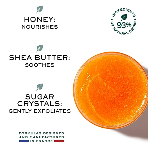 NUXE R?ve de Miel Nourishing Skin Exfoliator Body Scrub With Honey Sugar Crystals and Shea Butter for Dry, Sensitive Skin, 6.7 Fl Oz