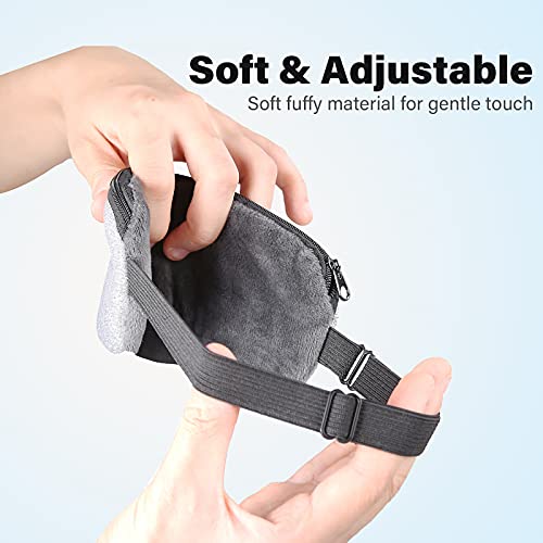 Portable Cold and Hot USB Heated Steam Eye Mask + Reusable Ice Gels for Sleeping, Eye Puffiness, Dry Eye, Tired Eyes, and Eye Bag with Time and Temperature Control, Best Mother's Day Gift