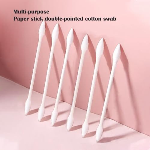 NGQIOHUA Double-Pointed Cotton Swabs 300pcs Precision Makeup & Personal Care