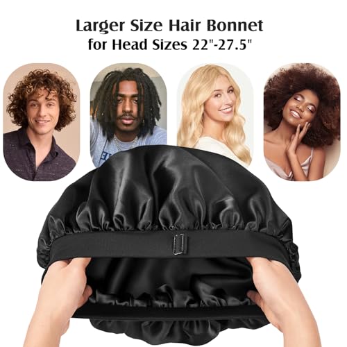 Mulberry Silk Bonnet Sleep Cap with Adjustable Band
