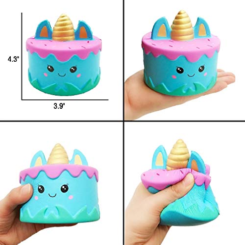 6 Pcs Jumbo Slow Rising Squishies Toy Set - Animals & Food