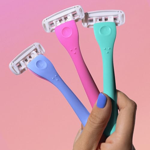 3-Blade Disposable Razors for Women - Malibu Set, 3 ct