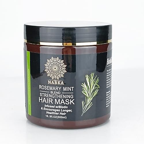 NABKA Rosemary Hair Mask for Thickening Growth, 16.9 oz