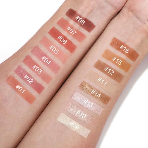 16-Color Contour Palette with Blush, Highlighter & Bronzer
