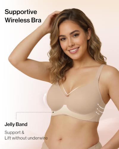 Ubras Wireless Soft Support Bra with Wide Straps - Seamless Comfort