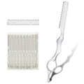 Hair Thinning Razor Kit 6.9" - 10 Replacement Blades