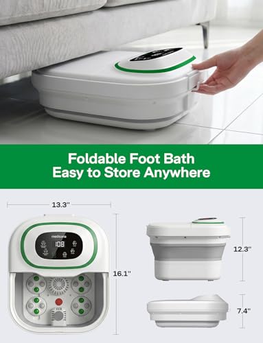 Medisana Collapsible Foot Spa Bath with Massage & Temperature Control