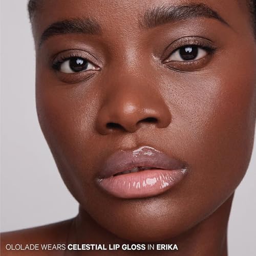 Kevyn Aucoin Celestial Lip Gloss, Erika (creamy semi-sheer pink): Light reflecting shine & sheer. Precision makeup artist applicator. Hydrating, non-stick formula. Multi-dimensional 3D plumping effect