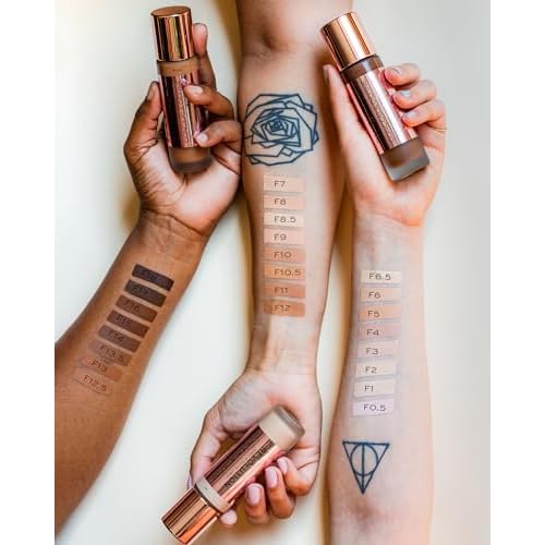 Revolution, Conceal & Define Foundation, Full Coverage, Long-Lasting Matte Finish, Vegan & Cruelty-Free, F1 Fair Skin Tones, 0.8 fl oz