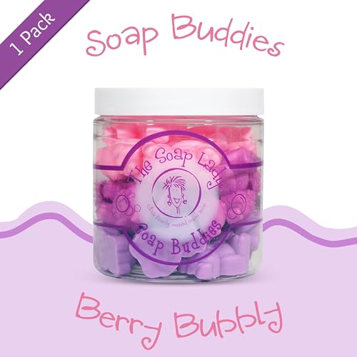 The Soap Lady Soap Buddies - Berry Bubbly - Soap-On-The-Go - 5.5oz Jar