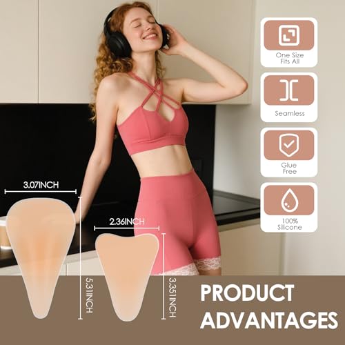 Seamless Modesty Cover Invisible Silicone Insert (4 Pack)
