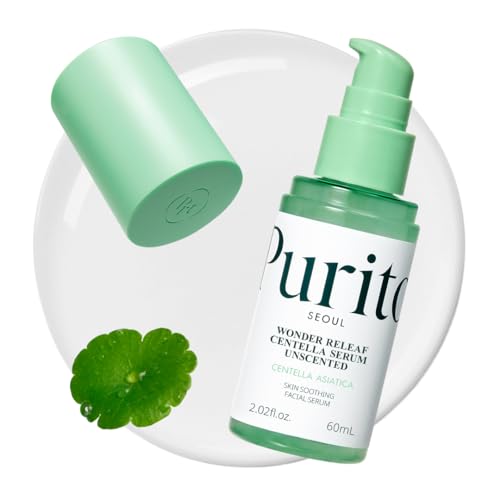 PURITO Centella Unscented Serum for Sensitive Skin ? Lightweight Calming & Skin Barrier Repair, 34,860 ppm Soothing Serum, Vegan & Cruelty-Free, Korean Skincare, 2 fl.oz / 60ml