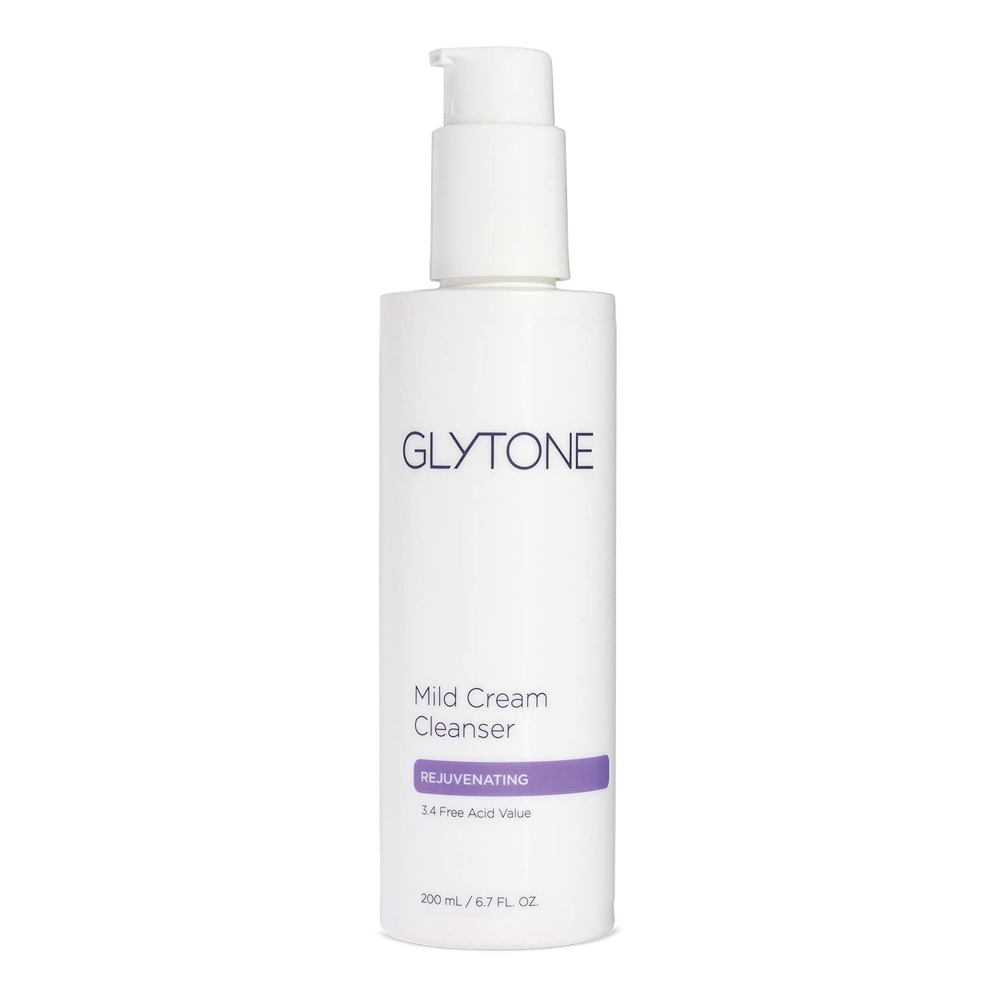 Glytone Mild Cream Cleanser | Exfoliate & Moisturize with 3.4 Free Acid Value Glycolic Acid & Glycerin | Face Wash for Women Removes Makeup & Oil | Face Cleanser for Dry Skin | 6.7 Fl oz.