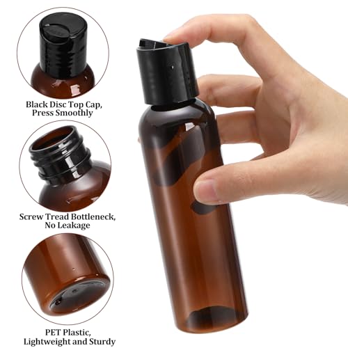 Bekith 30 Pack 4oz Travel Bottles, Leakproof Squeeze Containers