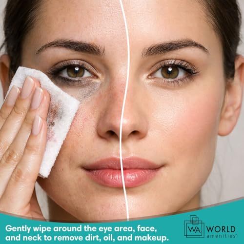 Makeup Remover Wipes - Alcohol Free with Vitamin E - 50 Count