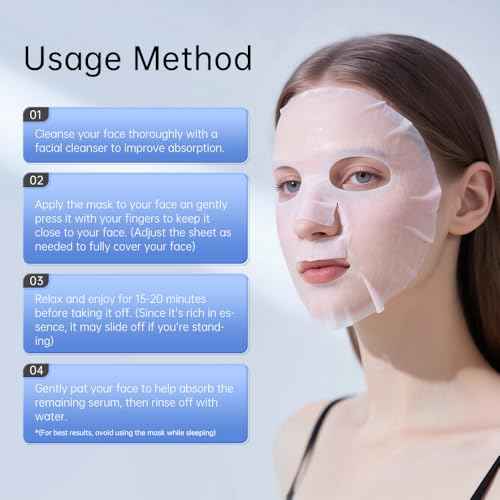 Prof. Ling Full-Spectrum Hyaluronic Acid Face Mask ? Deep Hydrating, Firming & Soothing Sheet Mask for Sensitive Skin, Plumping & Anti-Wrinkle Facial Treatment-5ea