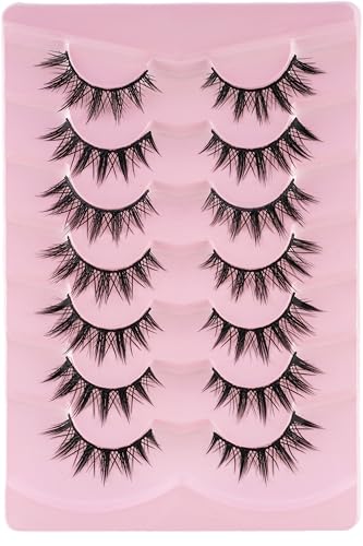 Manga 3D Vegan False Eyelashes - Wispy Mink Lashes (7 Pairs)