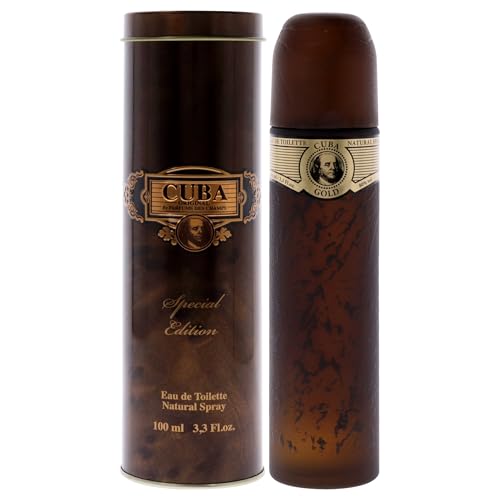 Cuba Gold Eau De Toilette Spray for Men, 3.4 oz