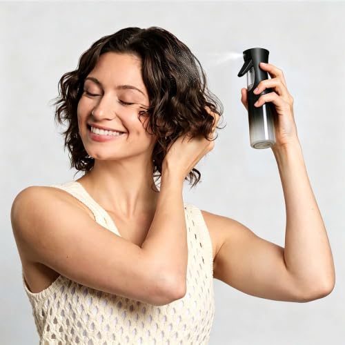 Continuous Spray Bottle for Hair - Ultra Fine Mist Water Sprayer