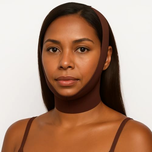 Skult Collagen Face Sculpt Wrap, Reusable Face Mask Jawline Shaper Chin Strap For Sleeping Made With Skin-Friendly And Breathable Materials -Beige