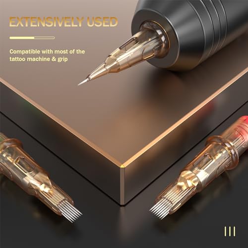 Disposable Tattoo Needles - 20Pcs #12 Round Liner Cartridges