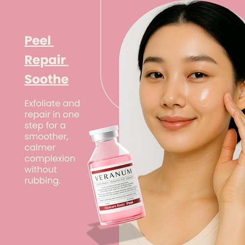 Cicacare Basic Peeling Ampoule ? Gentle Exfoliating & Repair Serum with Lactic Acid, Cica EVs & 9-Peptide Complex ? No-Rub Peeling for Smooth, Radiant, Restored Skin ? 1.2 fl oz (35 mL)