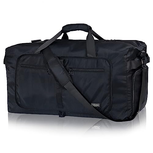 Fmeida 65L Foldable Duffel Bag with Shoe Compartment