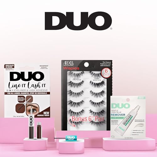 Duo Quick-Set Strip Lash Adhesive - Dark Tone, Long Lasting Lash Glue, Waterproof, Strong Hold for Strip Lashes & Eyelash Clusters, 0.25 oz