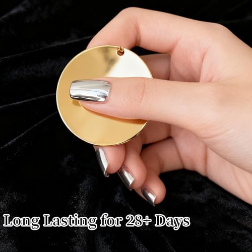 Silver Chrome Gel Polish 0.5oz - Mirror Nail Art