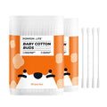 Baby Cotton Swabs 420 Count - Organic, Double-Tipped & Eco-Friendly