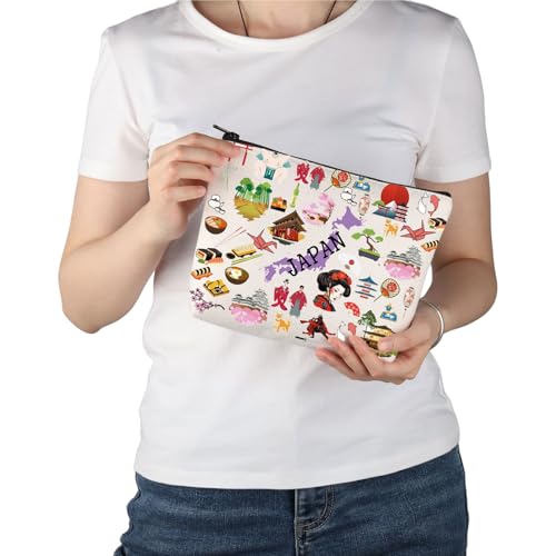 PWHAOO Japan Icons M Makeup Bag – Travel Cosmetic Case Gift