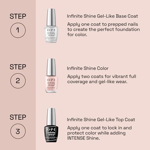 OPI Infinite Shine Nail Polish - I’m Not Really an Influencer Semi-Sheer Bright Pink Fuchsia with Glitter, Spring 2026