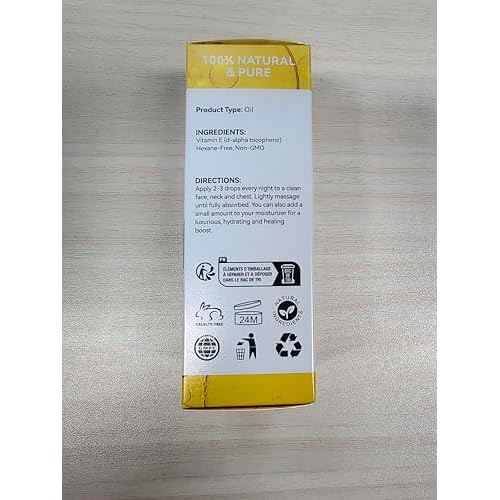 Vitamin E Oil for Skin, Hair & Face ? 75000 IU | Nourishing & Moisturizing Beauty Oil | Helps Soften & Smooth Skin | 4oz