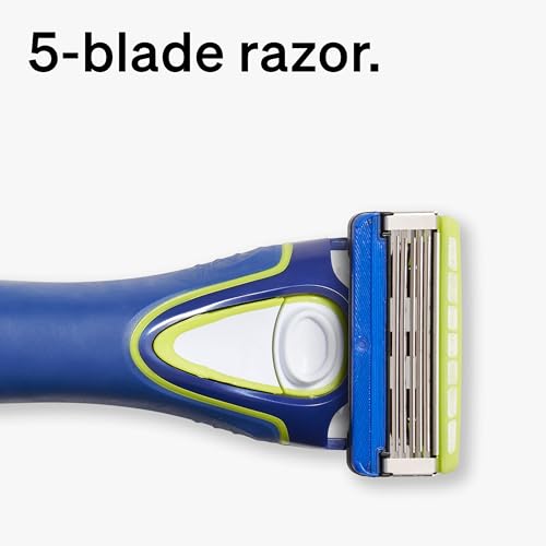 Schick Hydro Groomer ? Beard Trimmer for Men, Beard Groomer with 5 Razor Blades, Blue