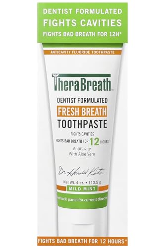 TheraBreath Breath Freshening Toothpaste 4 oz for Bad Breath & Oral Health
