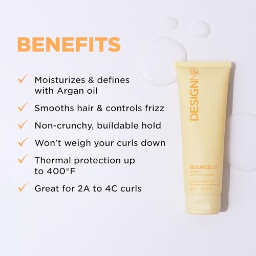 BOUNCE.ME Curl Cream with Argan Oil for Wavy & Curly Hair