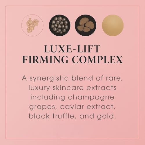 Consult Beaute - Champagne Lift Face Firming Treatment Disc - Firming and Exfoliating Pads - Rejuvenate Sagging Skin - Pre-Soaked Wipes - Disposable - Peptides - Grape Seed Extract - 60 Count (2Pack)