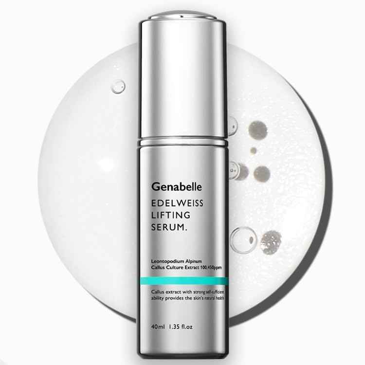Genabelle Edelweiss Lifting Serum – Anti-Aging Formula with Edelweiss Extract, Niacinamide, Peptides for Firming, Hydration & Brightening – 1.35 fl.oz