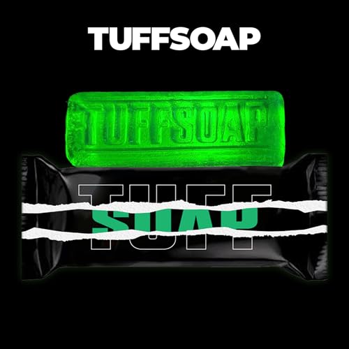 GREEN ? 4-in-1 Men¡¯s Fragrance Soap Bar 5.5 oz ? Natural All-in-One Bar for Body, Face, Hair & Shaving ? TUFF RED (Energy) / TUFF GREEN (Skin Protection) ? Long-Lasting & Sulfate-Free