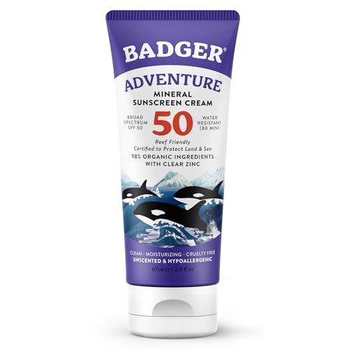 Badger Reef Safe Mineral Sunscreen SPF 50, 2.9 oz