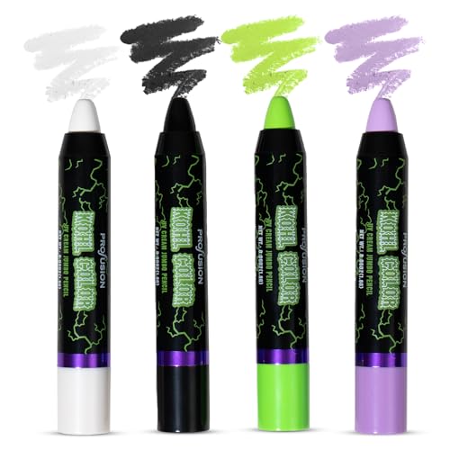 Profusion Cosmetics UV Kohl Eyeliner Pencil Set - 4 Vibrant Shades