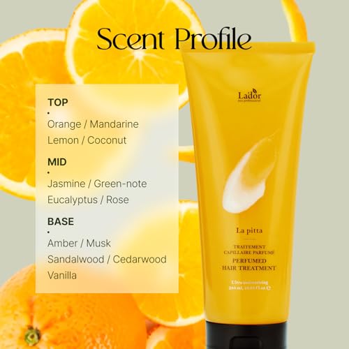 LA'DOR La Pitta Hair Treatment Mask, Nourishing Protein & Ceramides for Damaged Hair - 12.85 Fl Oz