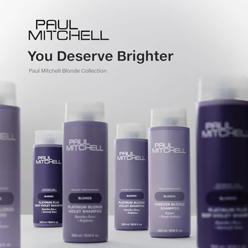 Paul Mitchell Platinum Blonde Gift Set, Purple Shampoo + Conditioner, For Brassy Hair