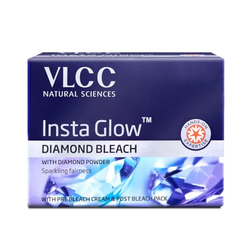 VLCC Insta Glow Diamond Bleach 60g for Brightening Skin