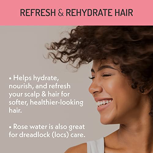 Eve Hansen Organic Rose Water Spray ? Pure Rosewater Face & Hair Mist for Hydration & Refreshing Glow | Facial Toner & Makeup Setting Spray | Alcohol-Free & Vegan | 4 oz