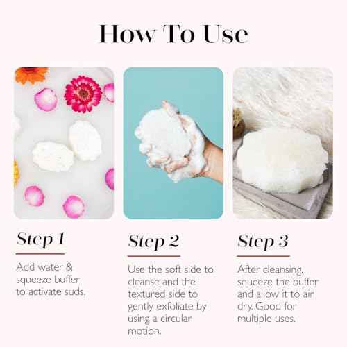 Bulgarian Rose Pedi Buffer ? Exfoliating Foot Scrub & Cleanser | Softens, Smooths & Hydrates Dry Feet | Built-in Body Wash | 30+ Uses | Vegan, Paraben-Free, Cruelty-Free | at-Home Pedicure Spa