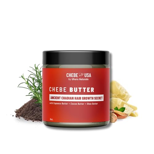 Uhuru Naturals Chebe Butter (4oz) - Authentic Whipped Hair Moisturizer