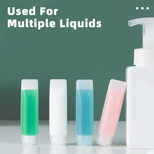 6-Pack 1oz Leak-Proof Travel Bottles with Flip-Top Squeeze