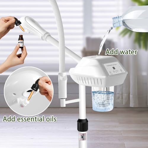 Professional Facial Steamer with 5X Magnifying Lamp & Ozone